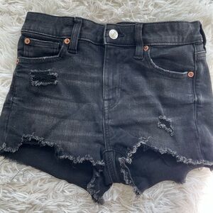 American Eagle Stretchy Black Jean Shorts